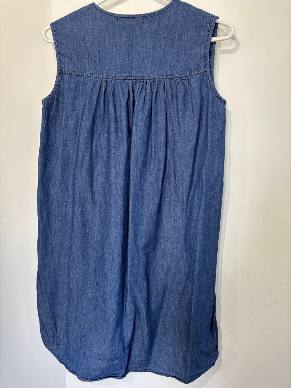 Vertiche Sleeveless Indigo Embroidered Denim Dress - Picture 5 of 5
